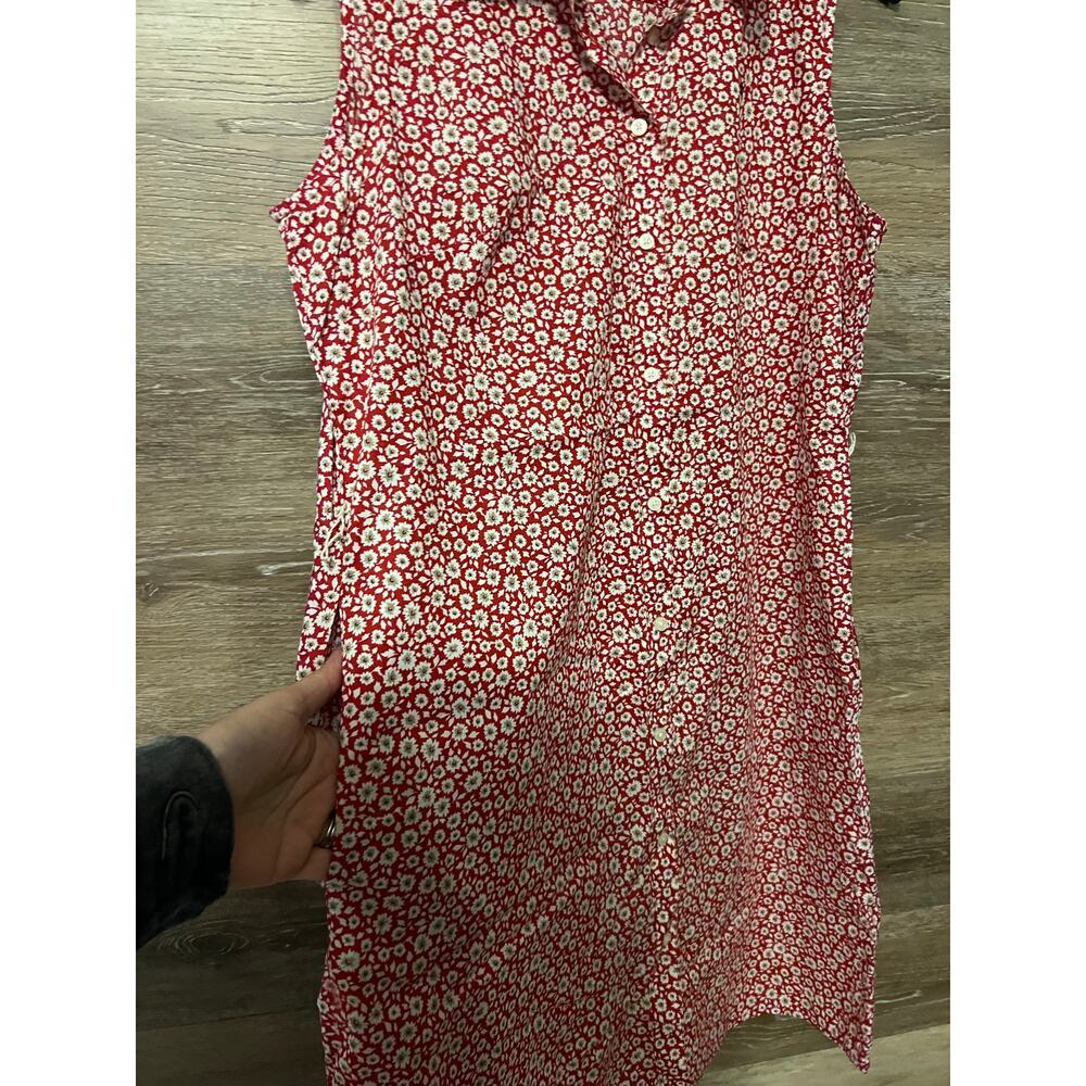 Tommy Hilfiger Dress sz 12 golf polo short cotton summer XL red floral - Picture 8 of 10